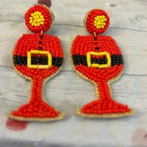 Beaded Christmas Earrings